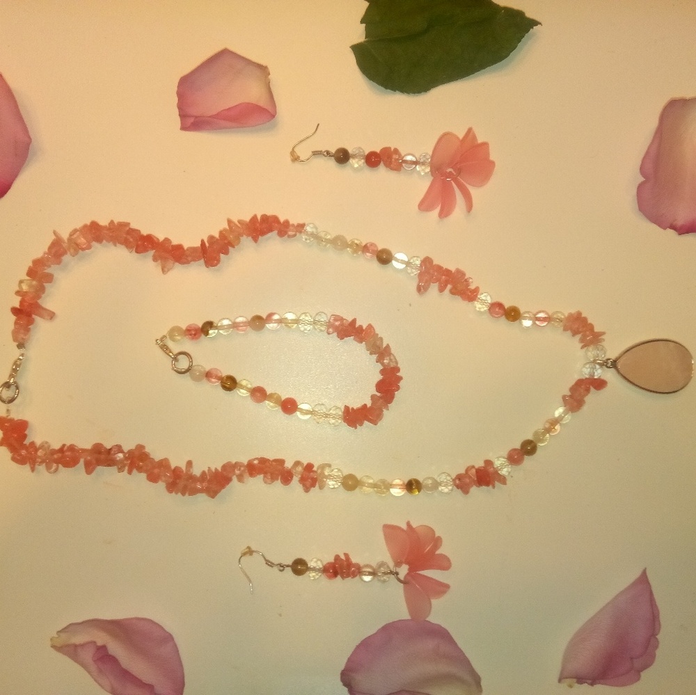 3pc NEW One of a kind Hand Crafted jewelry set